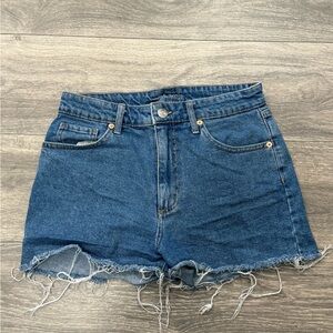 Wild Fable Blue Frayed Jean Shorts